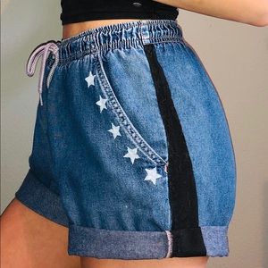 SOLD ON INSTA! Drawstring Denim Shorts
